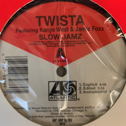 Twista Feat Kanye West “Slow Jamz” 6 Version 12inch Vinyl