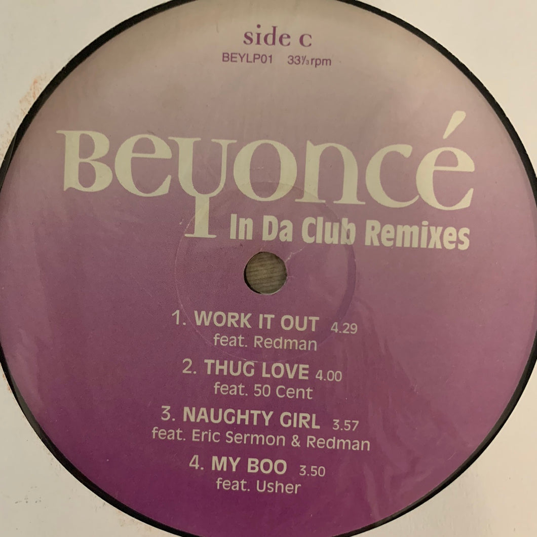 Beyoncé’ In Da Club’ Remixes 6 Track 12inch Vinyl