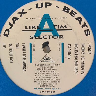 Like A Tim ‘Slector’ Ep 8 Track 12inch Vinyl
