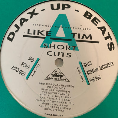 Like A Tim ‘Short Cuts’ Ep 6 Track 12inch Vinyl