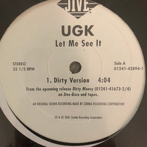 UGK “Let Me See It” 2 Version 12inch Vinyl