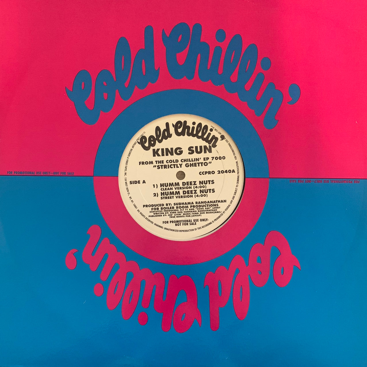 King Sun “Humm Deez Nuts” 3 Version 12inch Vinyl