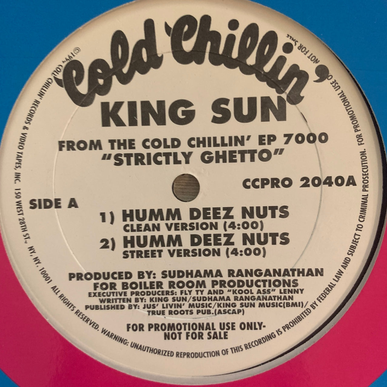 King Sun “Humm Deez Nuts” 3 Version 12inch Vinyl