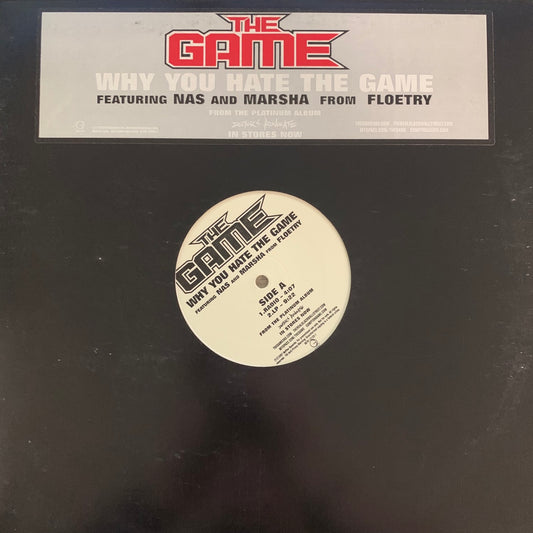The Game Feat NAS “Why You Hate The Game” 4 Version 12inch Vinyl
