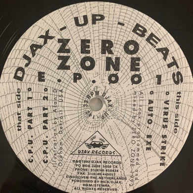 Zero Zone 001 Ep 4 Track 12inch Vinyl