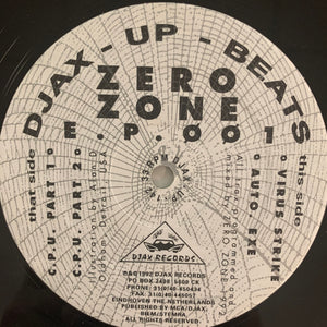 Zero Zone 001 Ep 4 Track 12inch Vinyl
