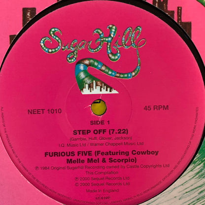 Furious Five Feat Cowboy Melle Mel “Step Off” 2 Track 12inch Vinyl