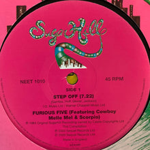 Load image into Gallery viewer, Furious Five Feat Cowboy Melle Mel “Step Off” 2 Track 12inch Vinyl