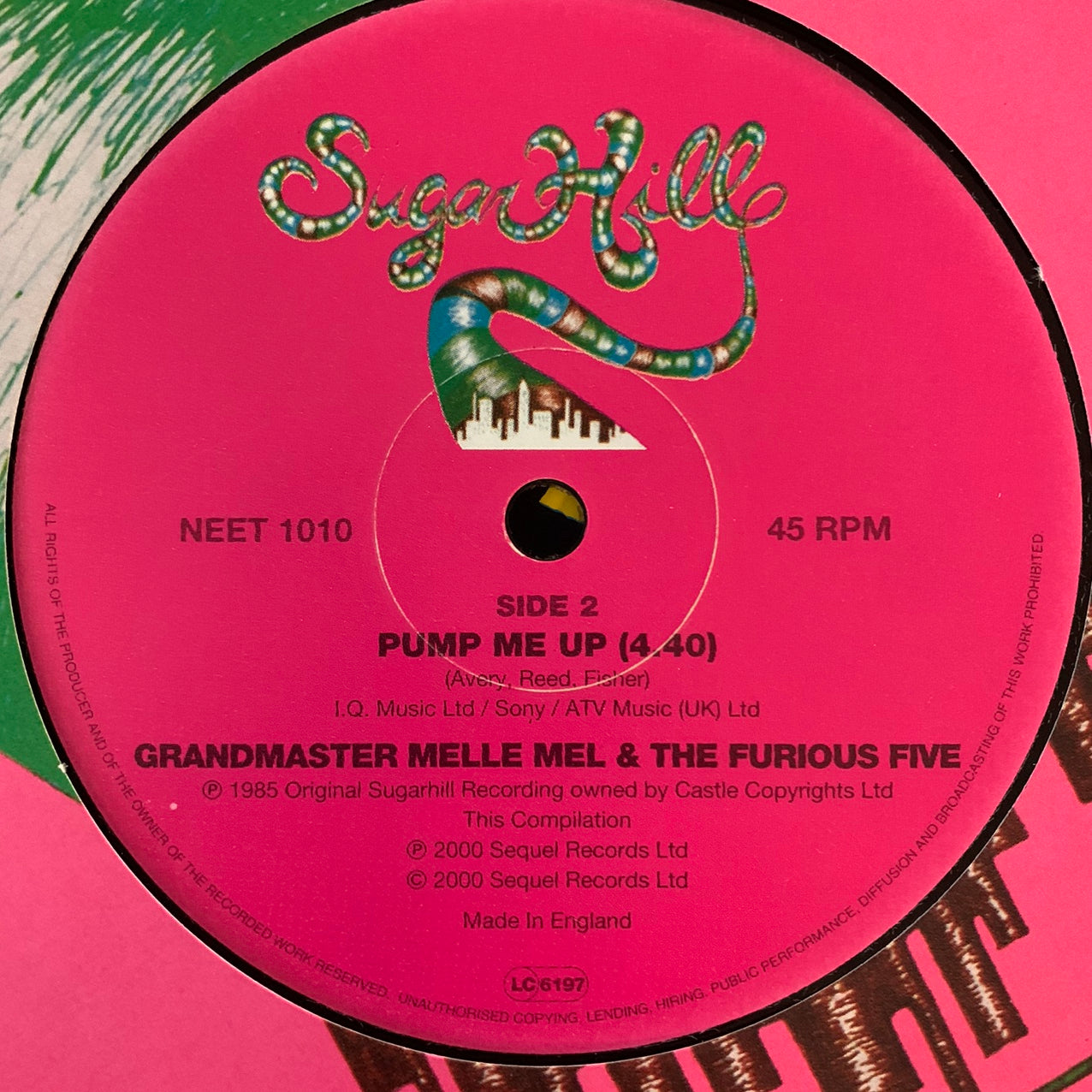Furious Five Feat Cowboy Melle Mel “Step Off” 2 Track 12inch Vinyl
