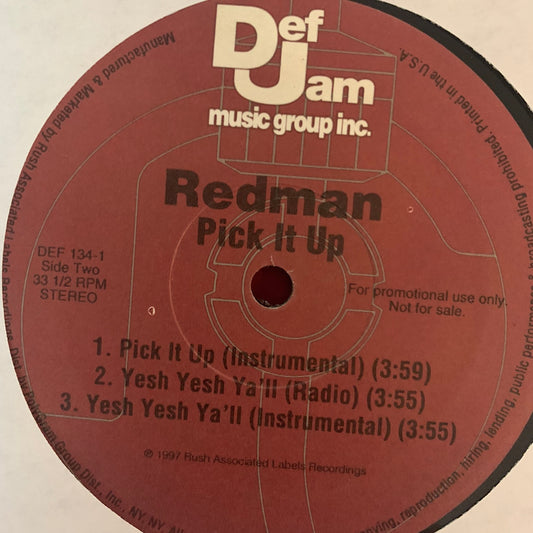 Redman “Pick It Up” 3 Track 12inch Vinyl