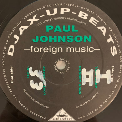 Paul Johnson Foreign Music Ep 4 Track 12inch Vinyl