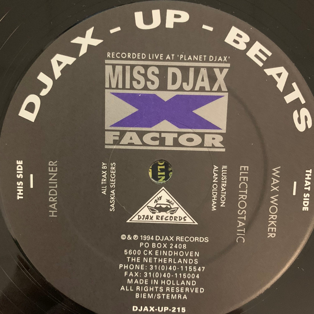 Miss DJAX X Factor Ep 3 Track 12inch Vinyl