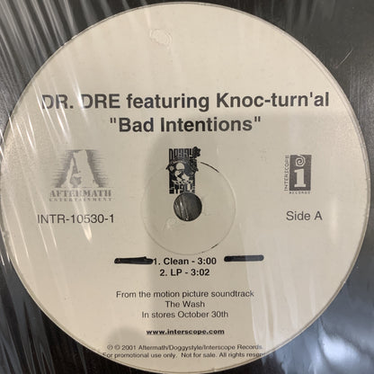 Dr Dre Feat Knoc-turn’al “Bad Intentions”