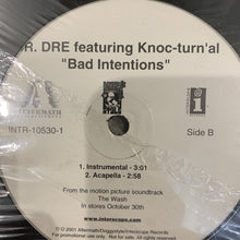 Load image into Gallery viewer, Dr Dre Feat Knoc-turn’al “Bad Intentions”