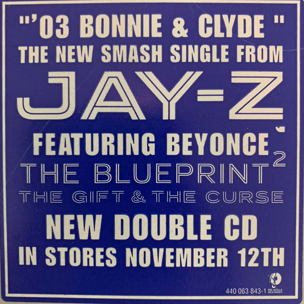Jay-Z feat Beyoncé “03 Bonnie & Clyde” 12inch Vinyl