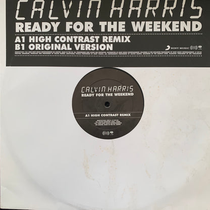 Calvin Harris “Ready for The Weekend” High Contrast and Original Mixes 2 Track 12inch Vinyl