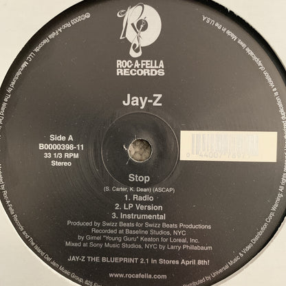 Jay Z “Stop” / “Excuse Me Miss”