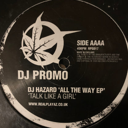 DJ Hazard ‘All The Way E.P.’ 2 x 12inch Double Pack 8 Track 12inch Vinyl