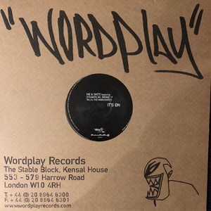 Die & Skitz Feat Dynamite MC “It’s On” 2 Track 12inch Vinyl