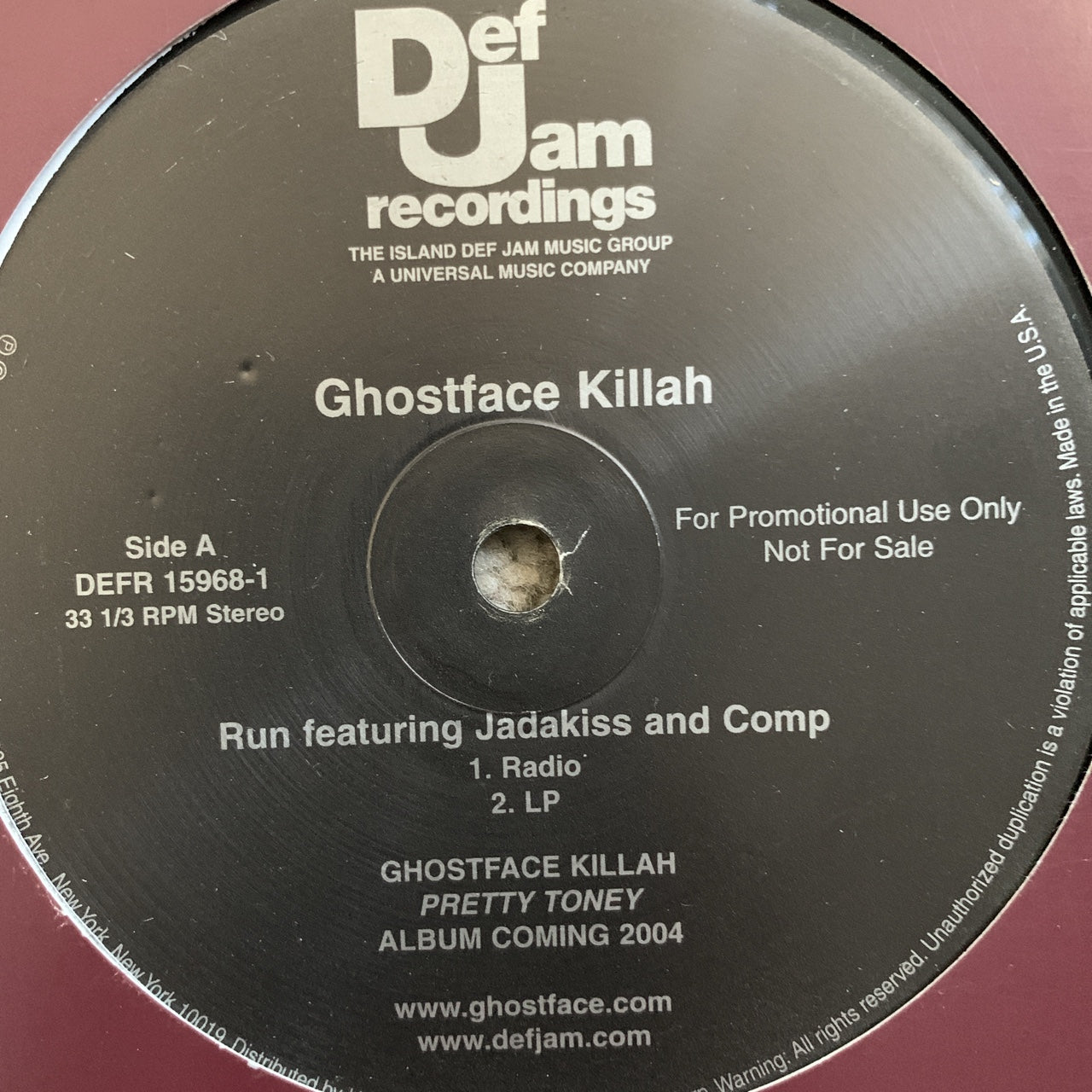 Ghostface Killah “Run” Feat Jadakiss