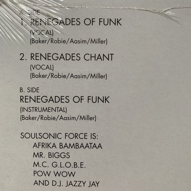 Afrika Bambaataa & Soul Sonic Force “Renegades of Funk”