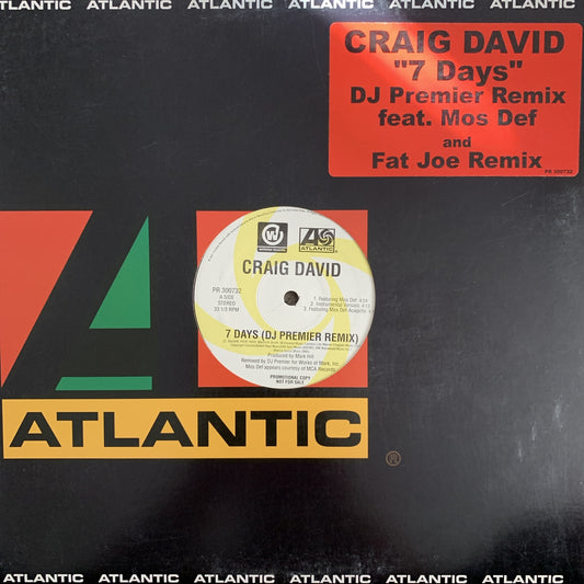 Craig David “7 Days” Remix Dj Premier & Fat Joe