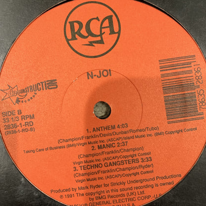 N-JOI “Anthem” / “Manic” / “Techno Gangsters”