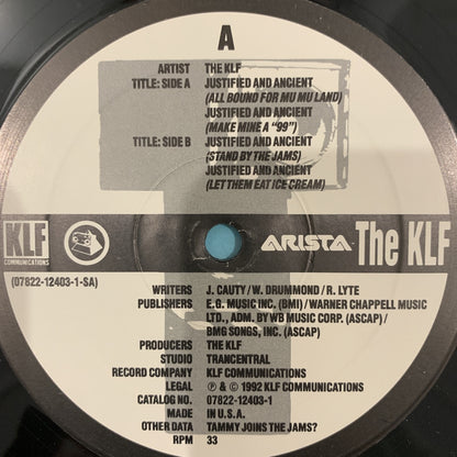 The KLF “All Bound for Mu Mu Land”
