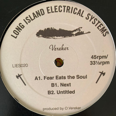 Vereker “Fear It’s The Soul” 3 Track 12inch Vinyl