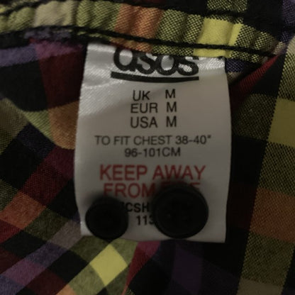 ASOS 100% Cotton Slim Fit Shirt Size Medium