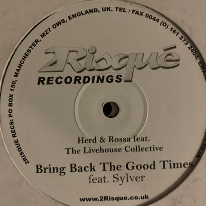 Miami Sampler 2002 Herd & Rossa Feat The Livehouse Collective “Runaway Girl” / “Bring Back The Good Times” and more 2 x 12inch Double Pack