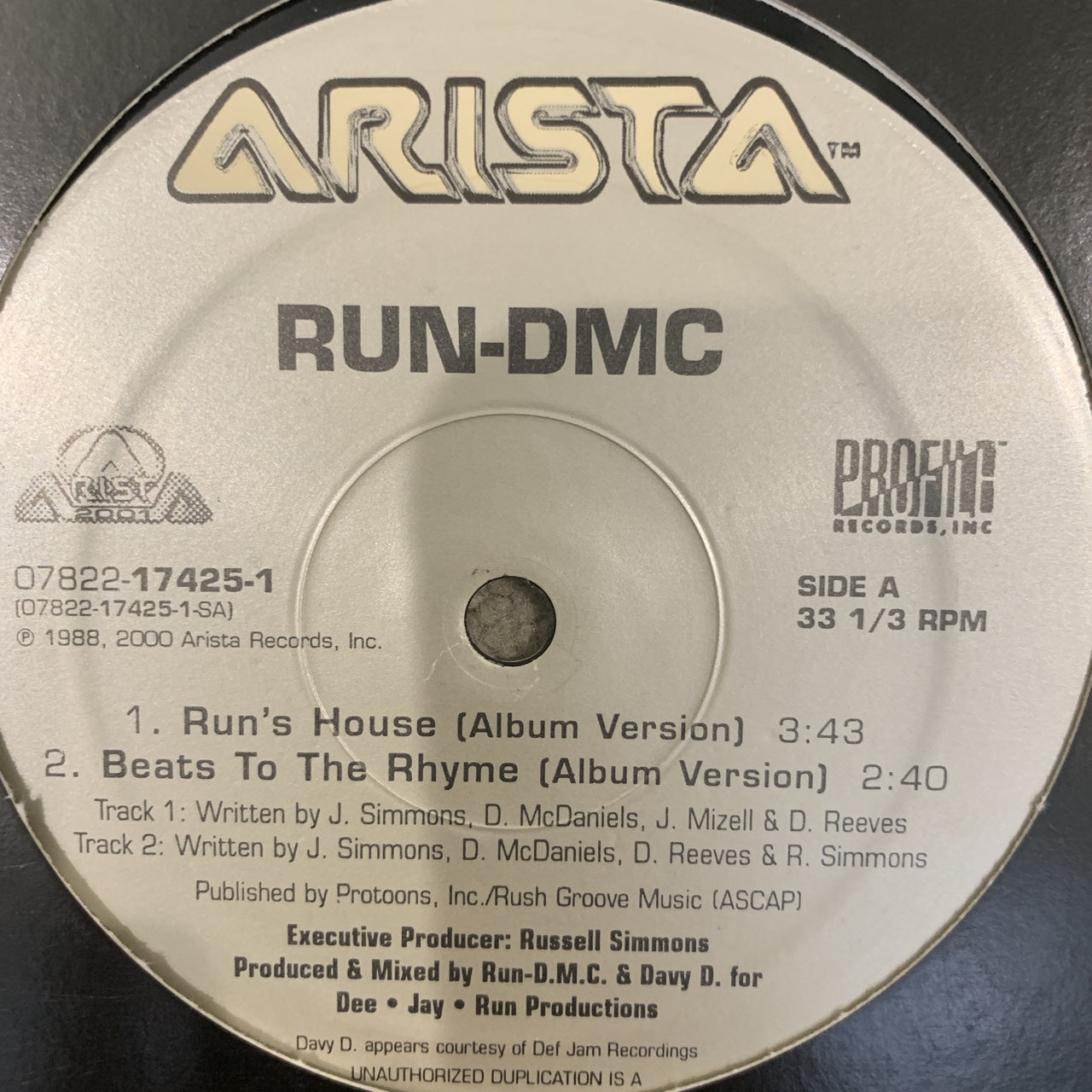 RUN DMC “Runs House” / “Beats to the Rhyme”