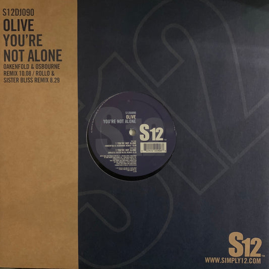 Olive “You’re Not Alone” Oakenfold and Rollo Remixes2 Version 12inch Vinyl