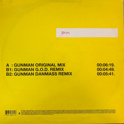 187 Lockdown “Gunman' 3 Track 12inch Vinyl
