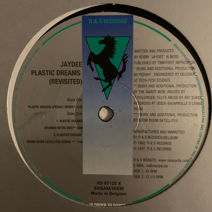 Jaydee “Plastic Dreams” remixed by Boom Boom Satellites, Peshay and P. Pulsinger 3 Track 12inch Vinyl