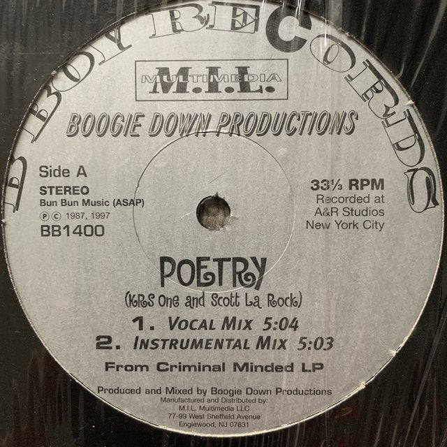 Boogie Down Productions “Poetry” / “Elementary”