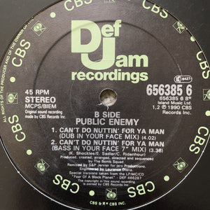 Public Enemy “Can’t Do Nuttin For Ya Man”