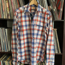 Load image into Gallery viewer, Boss Orange, Hugo Boss, Blue Red Check Shirt Size Medium