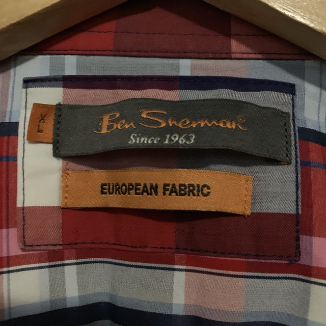 Ben Sherman Red Blue White Check Shirt