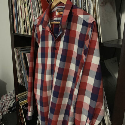Ben Sherman Red Blue White Check Shirt