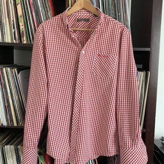 Ben Sherman The Original Red and White Check Shirt Size XL