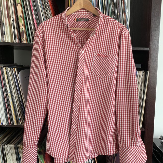 Ben Sherman The Original Red and White Check Shirt Size XL