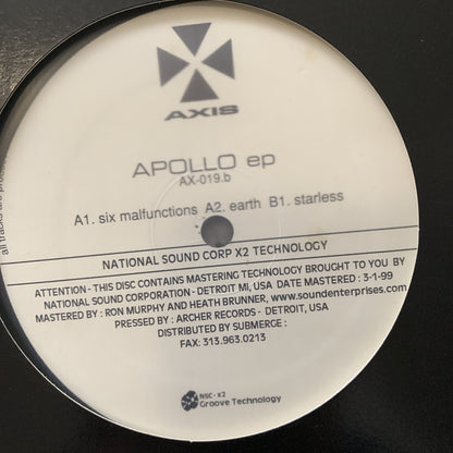 Jeff Mills Apollo Ep 3 Track 12inch