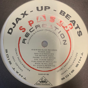 Spasms Recreation EP 4 Track 12inch Vinyl Single on Djax Records