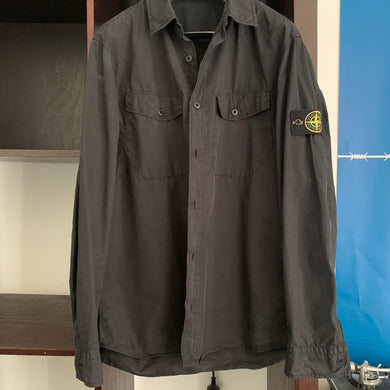Stone Island vintage 100% Cotton Shirt Black Size XL