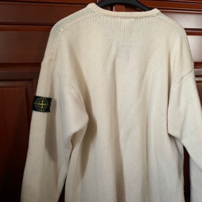 Stone Island Vintage Knit AW1998 complete with Green Edged Badge