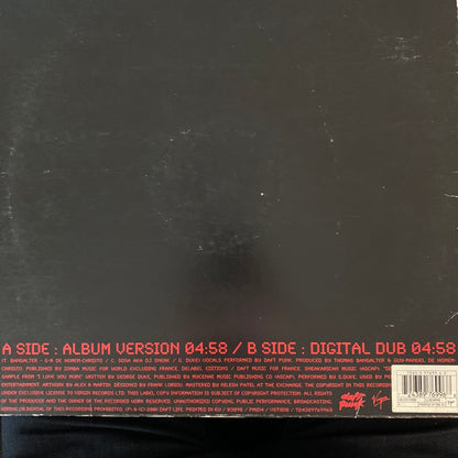 Daft Punk “Digital Love” 2 Track 12inch