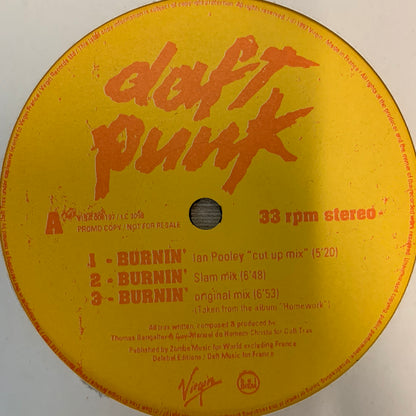 Daft Punk “Burning” 5 Track 12inch Vinyl