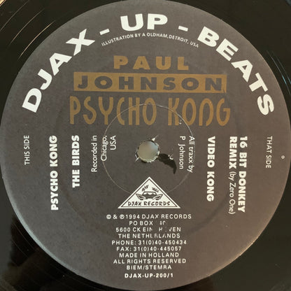 Paul Johnson “Psycho Kong” Ep 8 Track 2 X 12inch Vinyl Double pack
