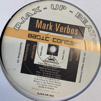 Mark Verbos ‘Basic Concept’ ep 4 Track 12inch Vinyl Single on DJAX